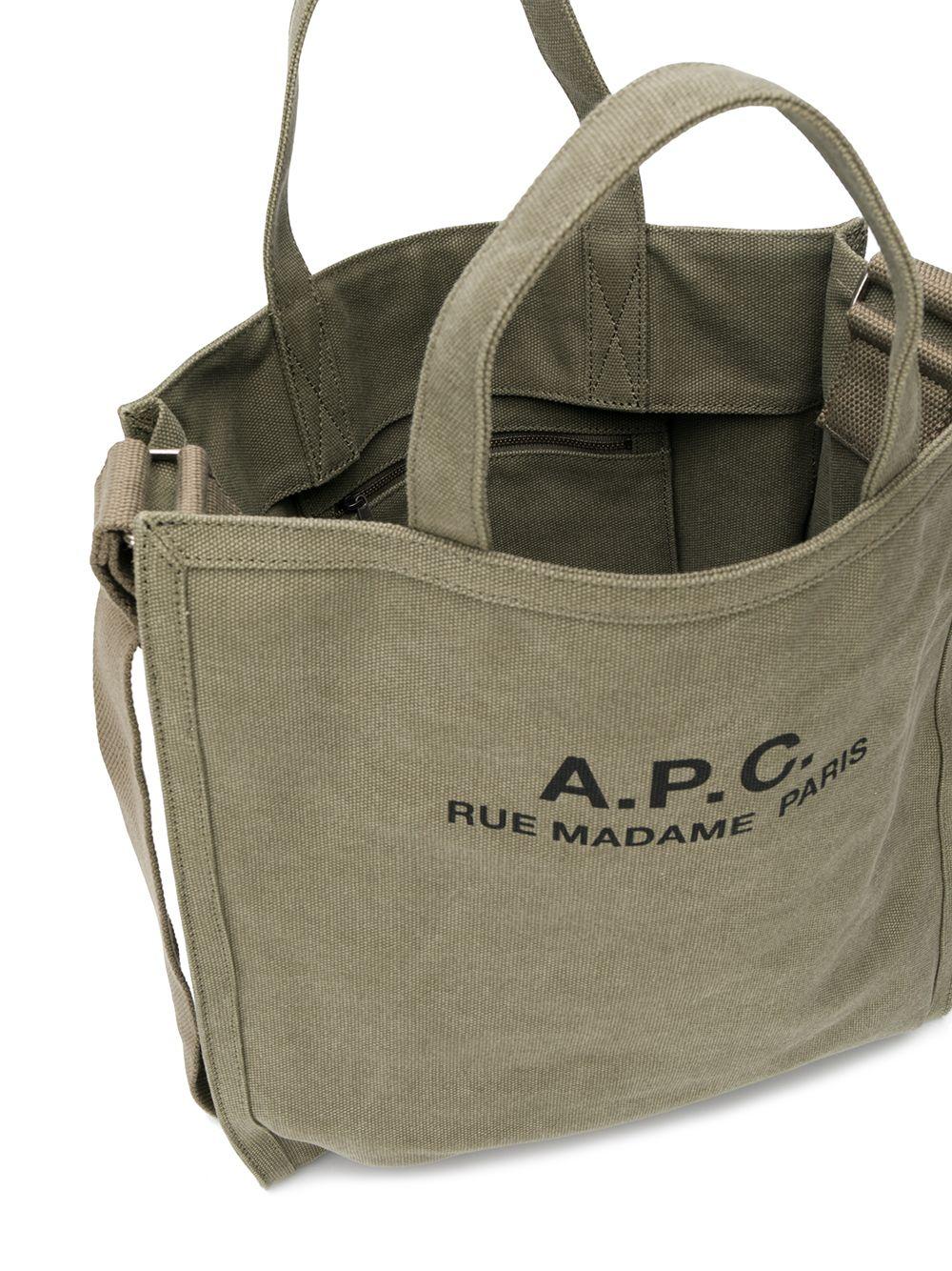 A.P.C - Tote bag for Man - Green - PUAATH61863-KAW