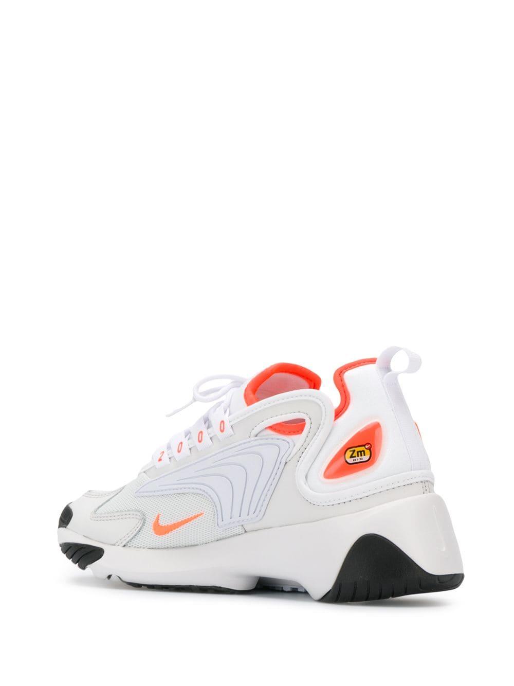 Nike Leather Off White And Orange Zoom 2k Sneakers Lyst