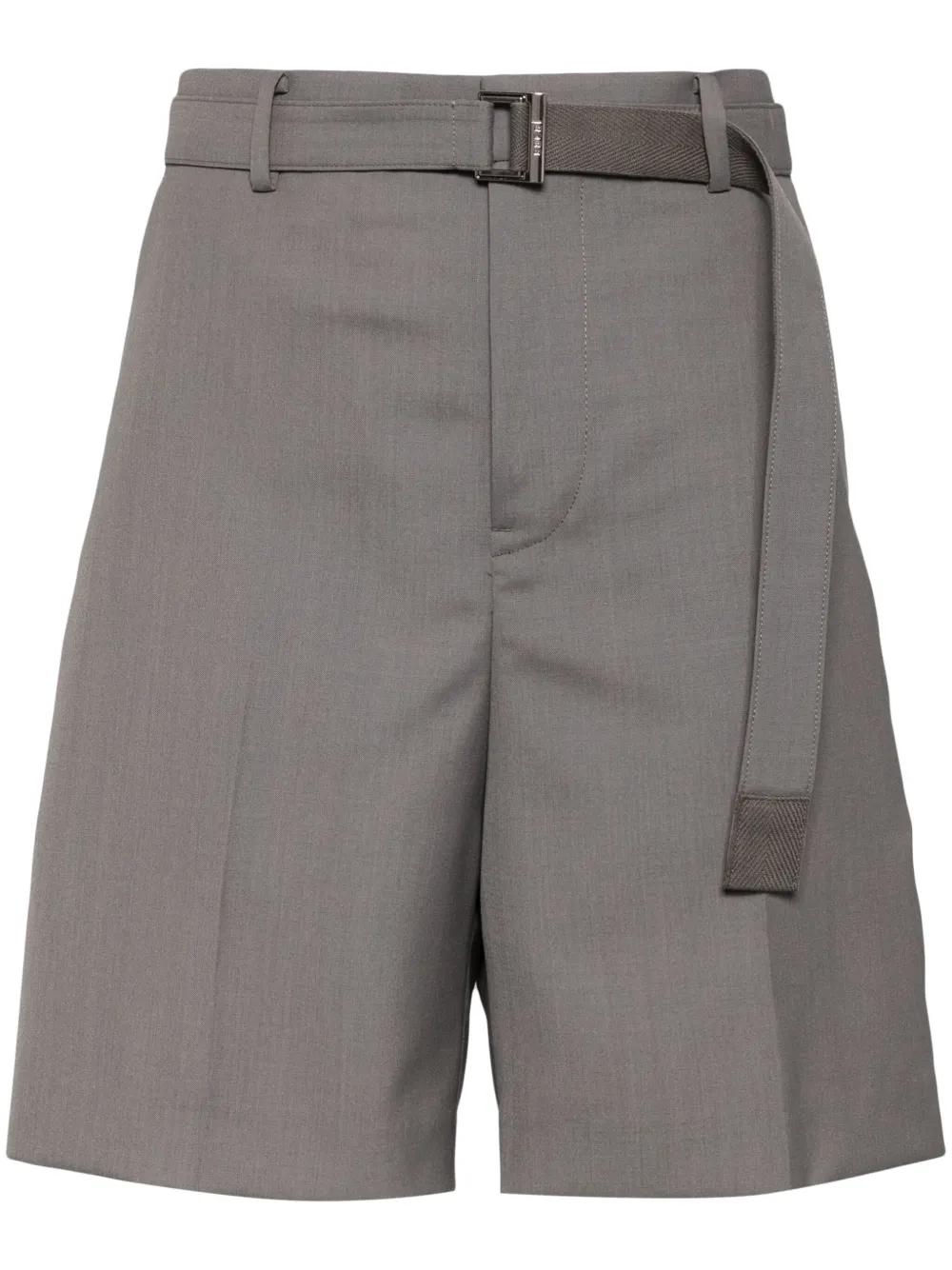 sacai ショーツスラックス グレー 1 sacai（サカイ）チノパン グレー サイズ:1(S位) メンズ