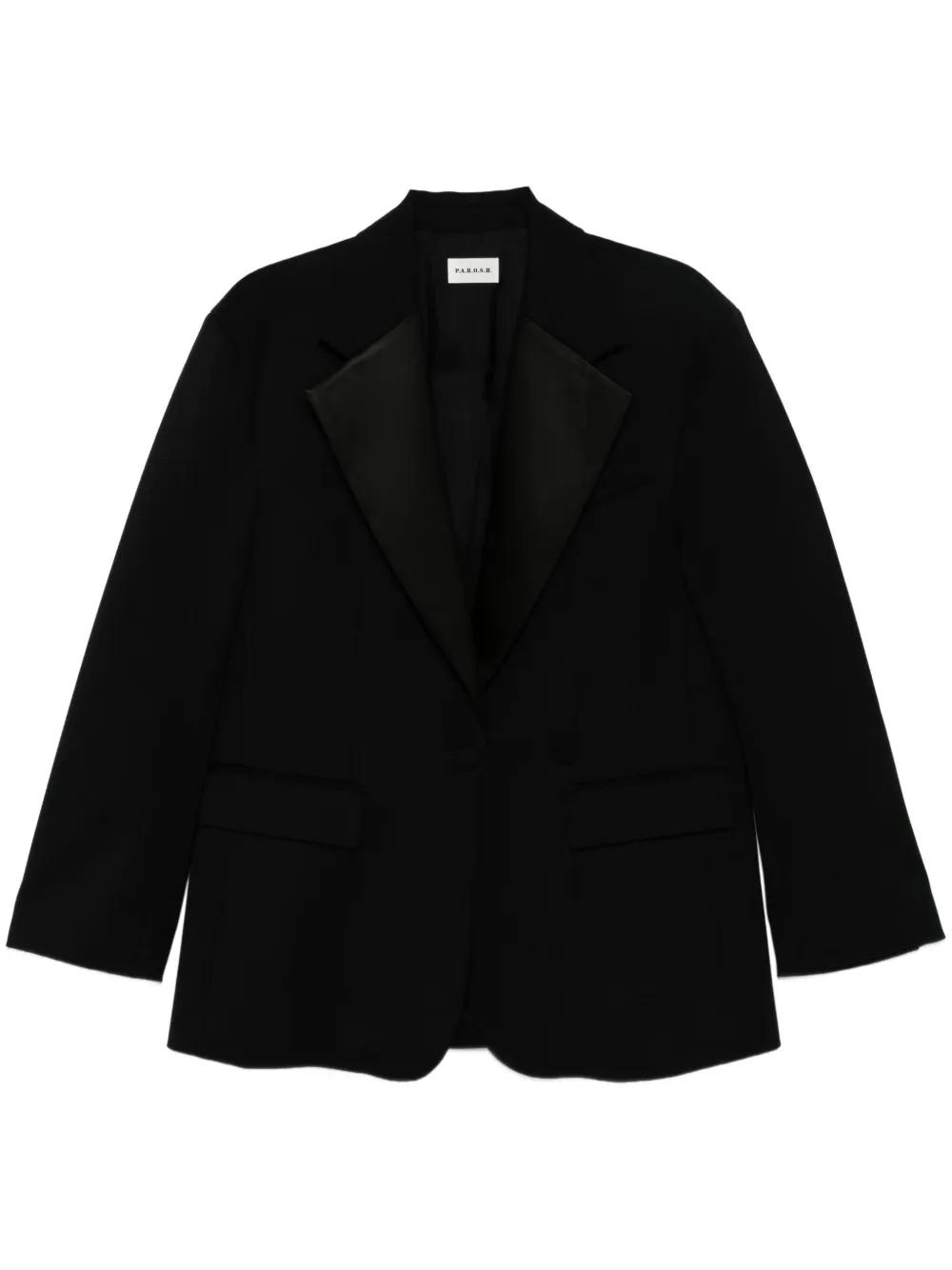 スーツ PAROSH Women Suit Jackets D420411BAMBU813 Black P.A.R.O.S.H. Blazers, sport coats and suit jackets for Women