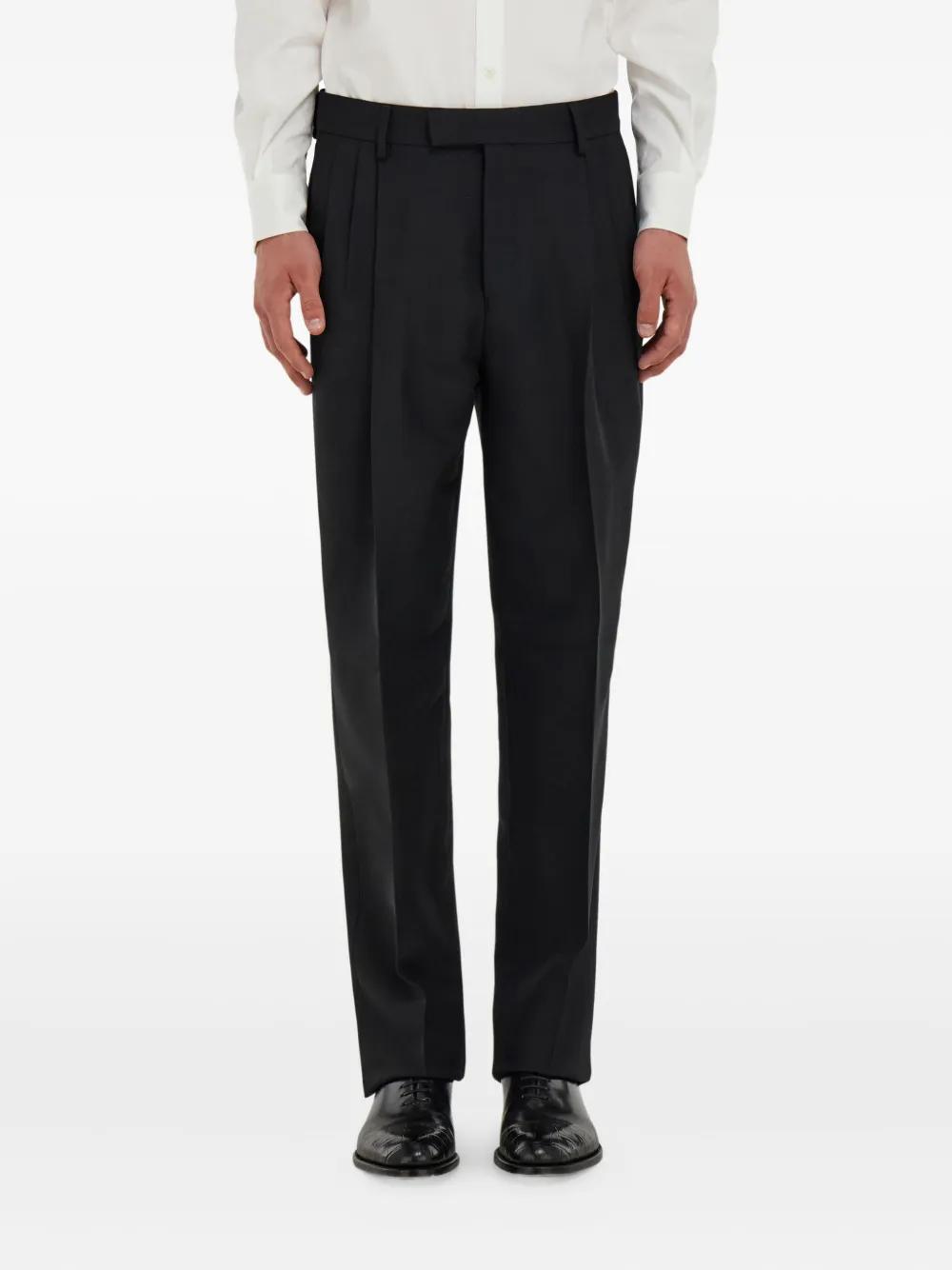パンツ FERRAGAMO SS23 Black crepe pant (13C444761713 NERO) Ferragamo Black Crepe Pant Elegant Style Comfort – LOZURI®