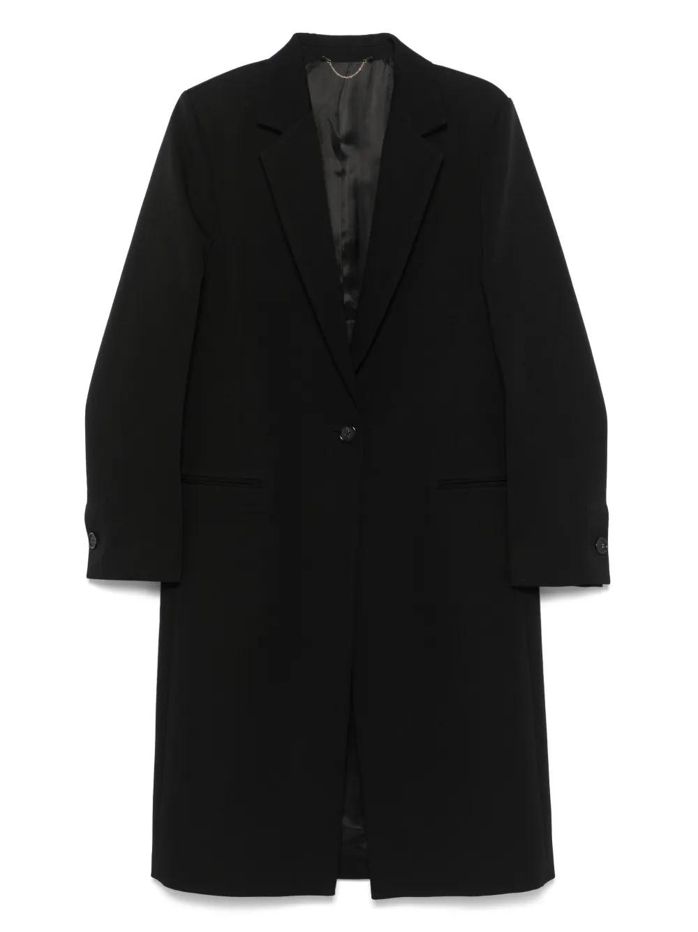 TOTEME Wool Tailored Coat in Black Lyst UK
