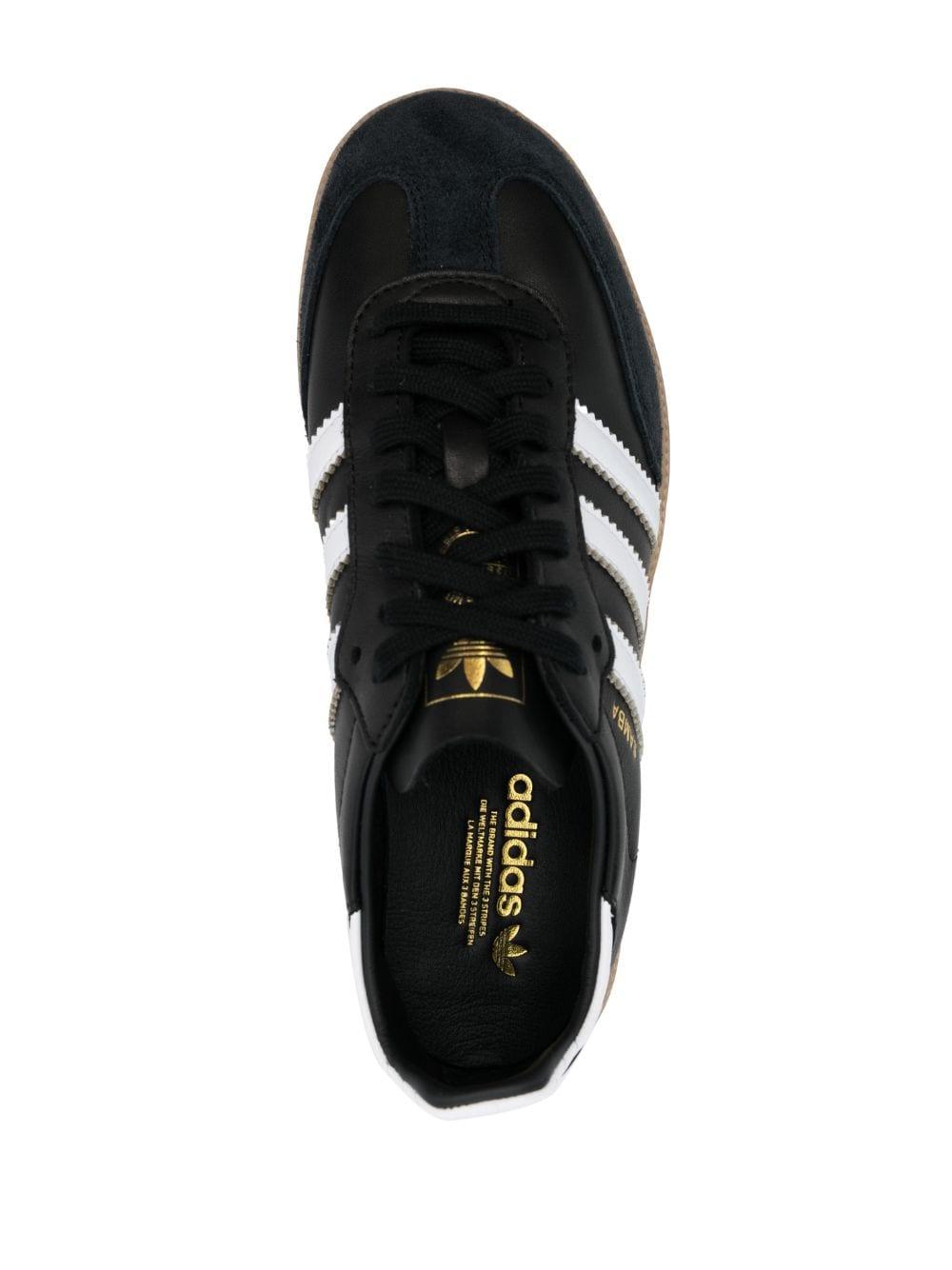 adidas Samba Leather Low-top Sneakers in Black | Lyst
