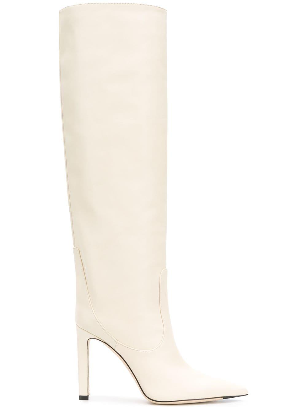 Jimmy Choo Mavis 85 Boots in White Lyst