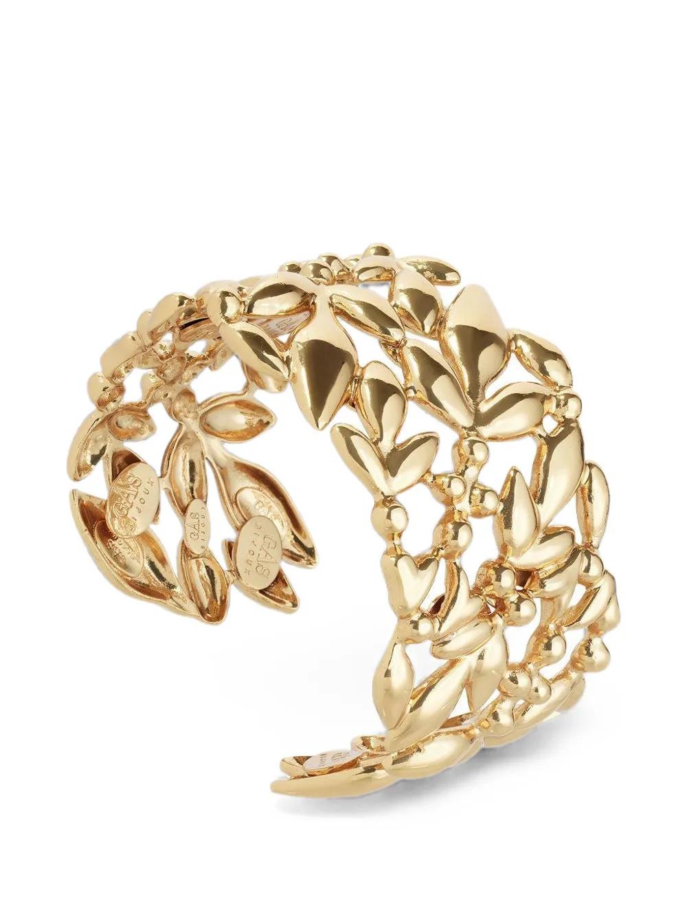 Gas Bijoux ゴールドリブデザインバングル Gas Bijoux ゴールドリブ