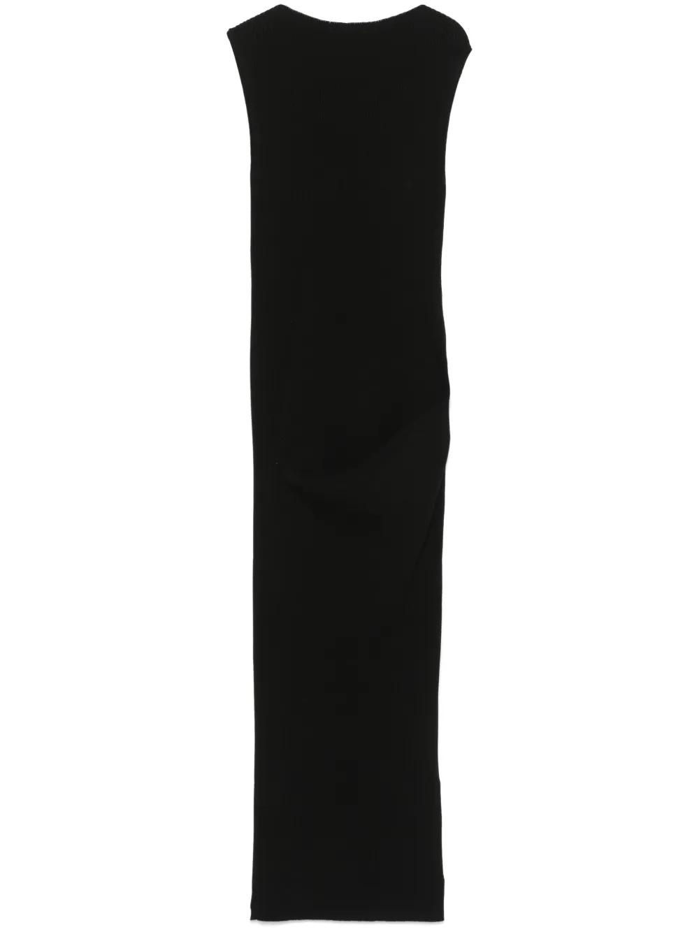 VIP【送料関税込】RICK OWENS KNITTED WOOL LONG DRESS Rick Owens Wool Knit Maxi Dress en Grey pour femme | LN-CC®