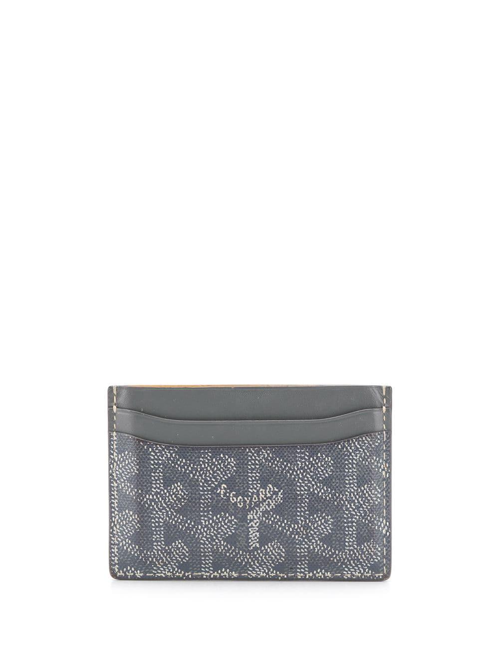goyard card holder grey