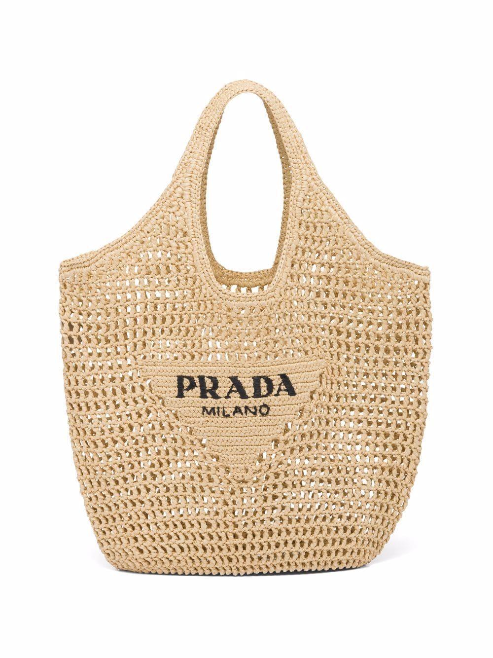 Borse tote di paglia e borse da spiaggia da donna di Prada Lyst