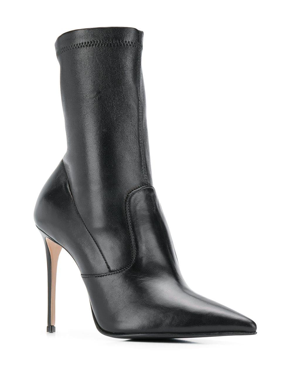 Le Silla Leather Eva Ankle Boots in Black Lyst