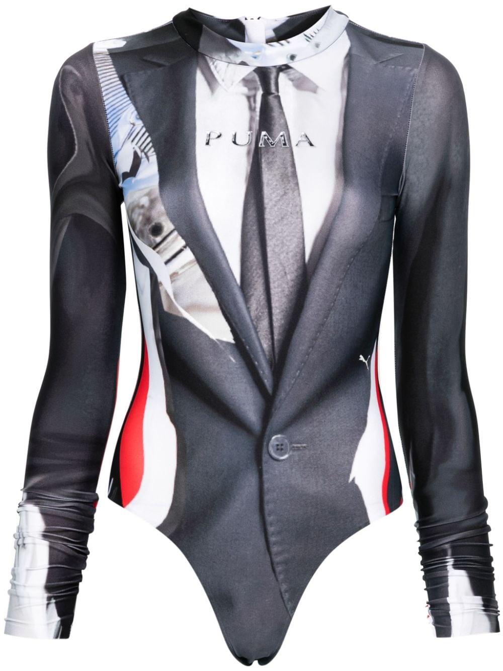 ottolinger puma body suit sサイズ OTTOLINGER Puma Edition Bodysuit in Black | Lyst