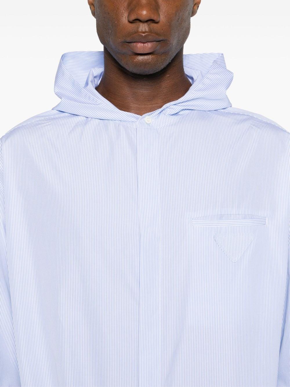 White hooded shirt sale