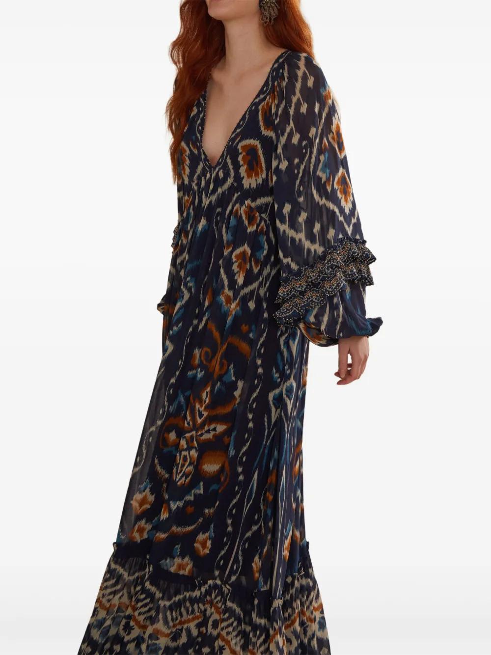 farm rio blue pineapple garden maxi dress Maxi Dress main image 1