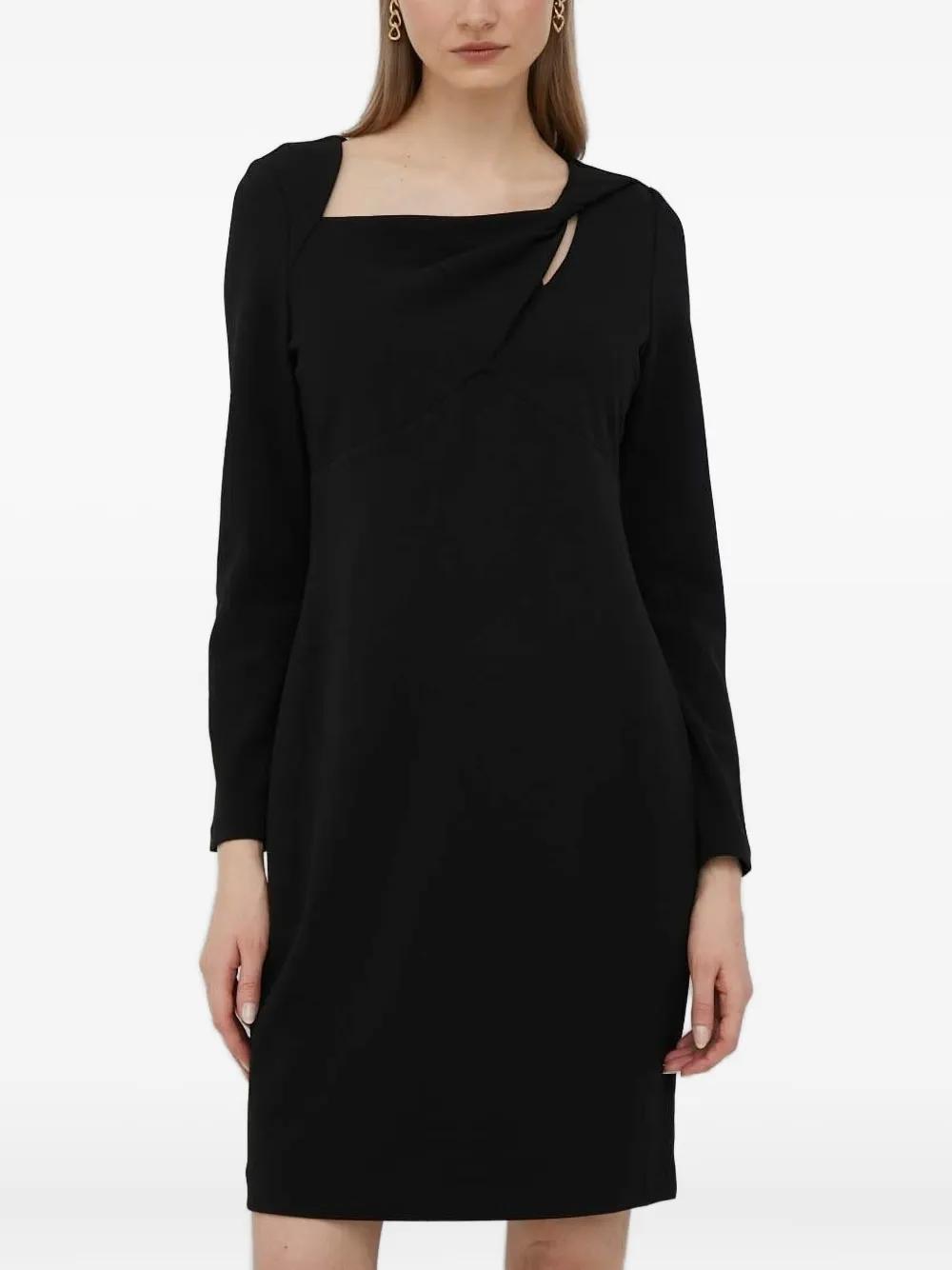 新作セール DKNY ワンピース 美ライン sheath dress Donna Karan New York Plus Size Boat-Neck Embellished-Slit