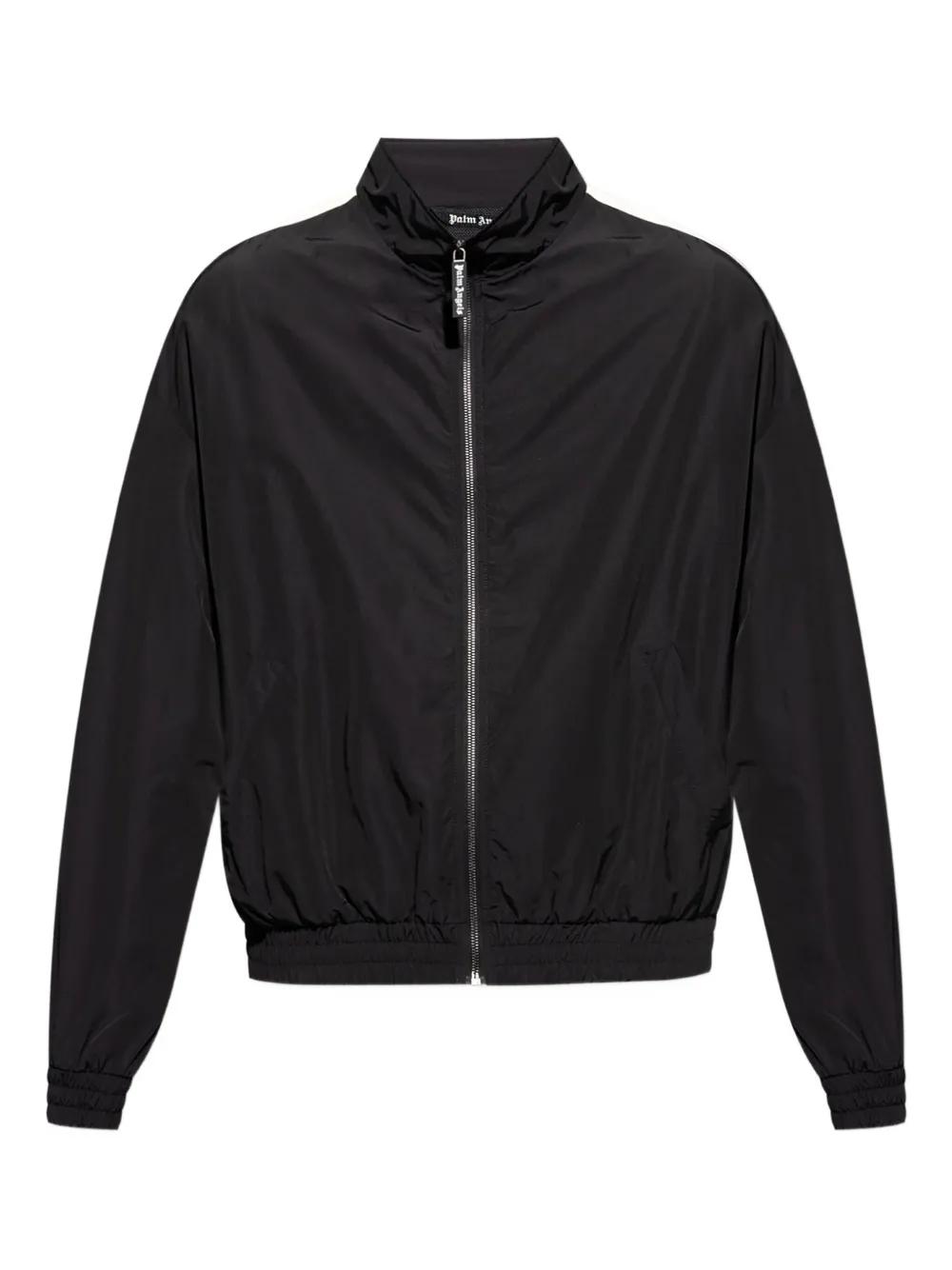 Palm Angels ウール ジップアップジャケット Palm Angels logo-embroidered zip-up Jacket | Black | FARFETCH