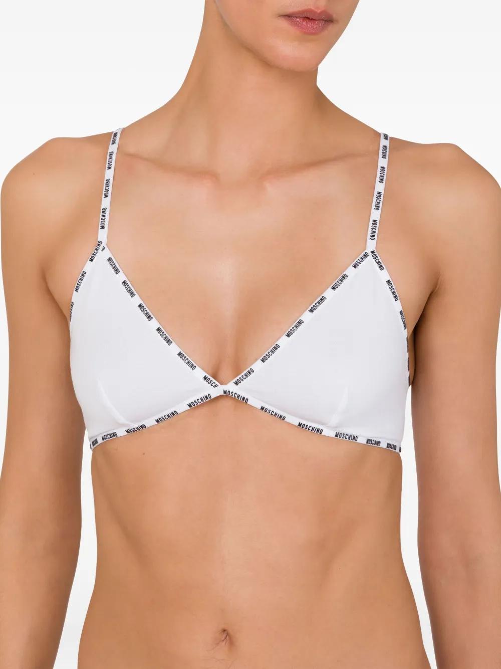 ブラジャー Moschino Bras and tops Moschino【テープ ロゴ ブラ スポーティー】 下着／ブラジャー