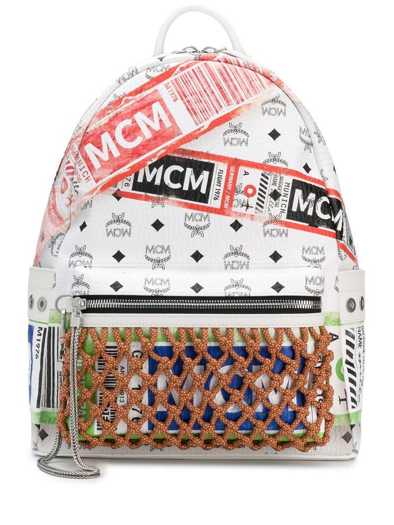 Mochila Zaini MCM de hombre de color Blanco | Lyst