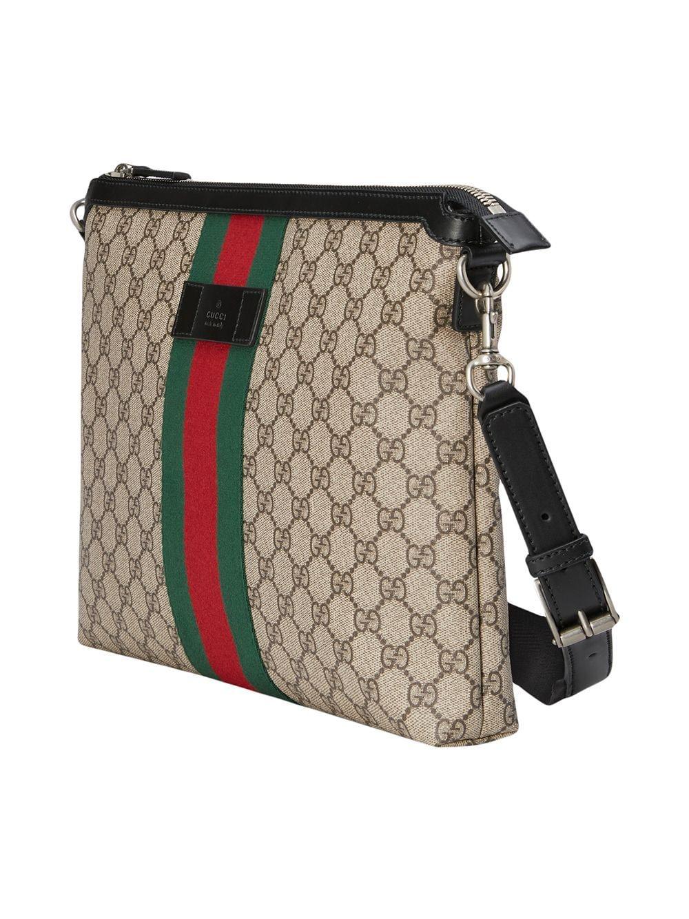 Gucci GG Supreme Medium Messenger Bag for Men