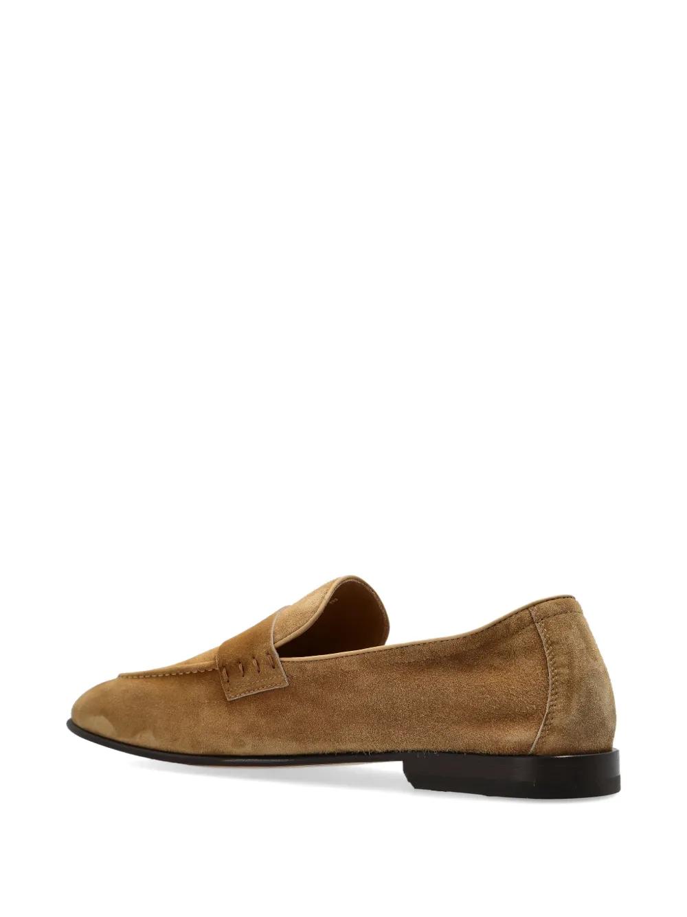 Bally Tan and Brown suede slip on Loafers Bally Tan Nabry Loafers Bally main image 4