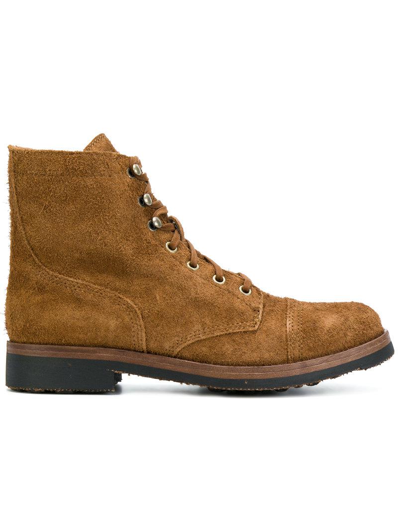 Polo Ralph Lauren Suede Lace-up Boots in Brown for Men - Lyst