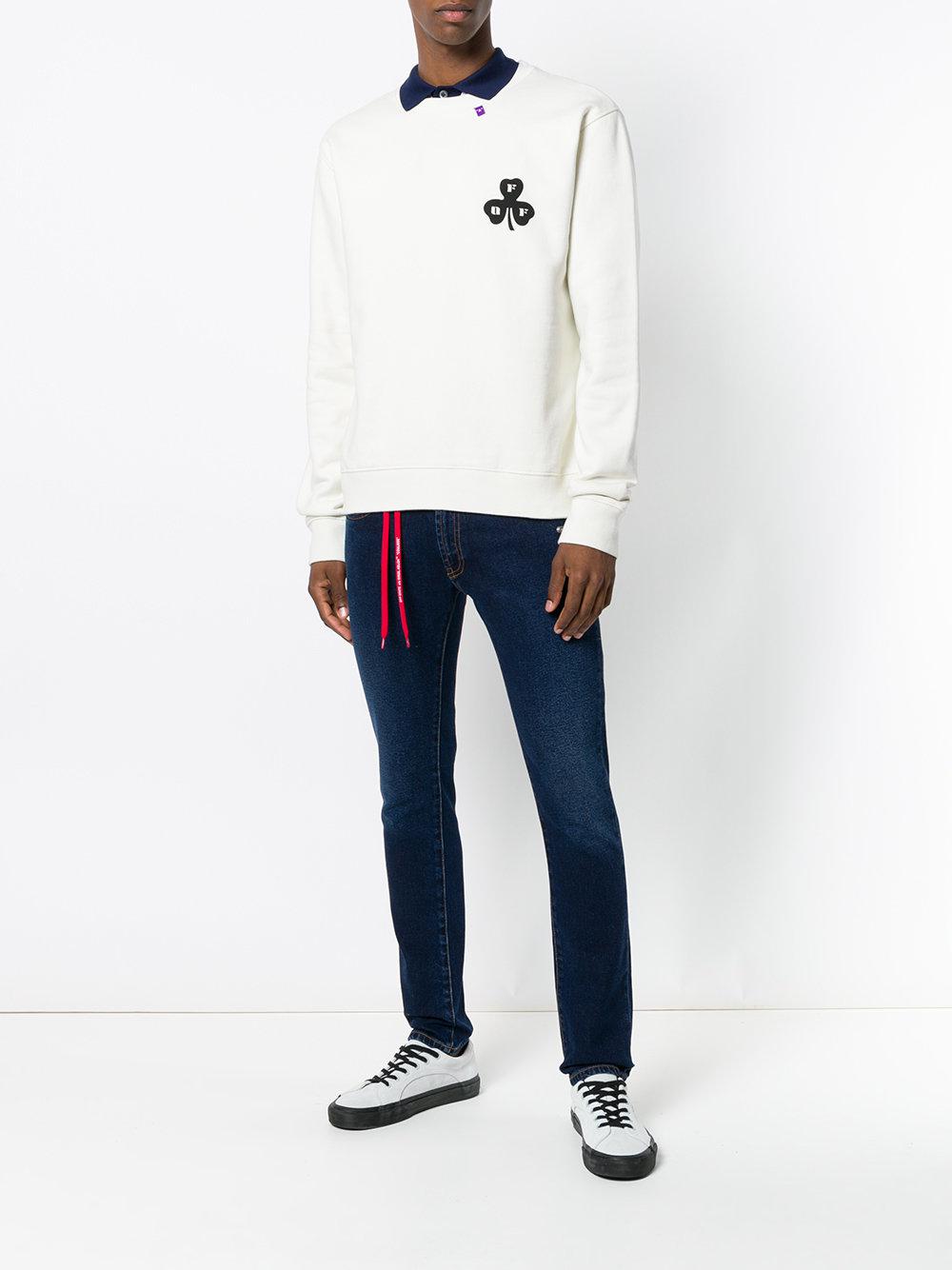 off white clover tee