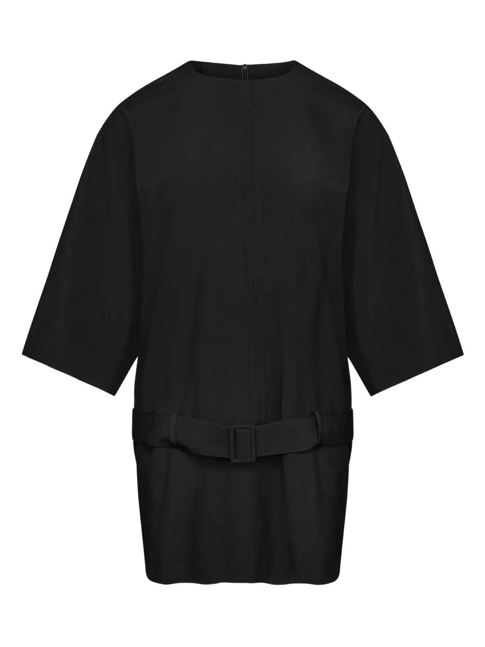 新品▲MM6 エムエムシックス// 6 Print Shirt Dress MM6 BY MAISON MARGIELA 6 HAND PRINT SHIRT DRESS BLACK