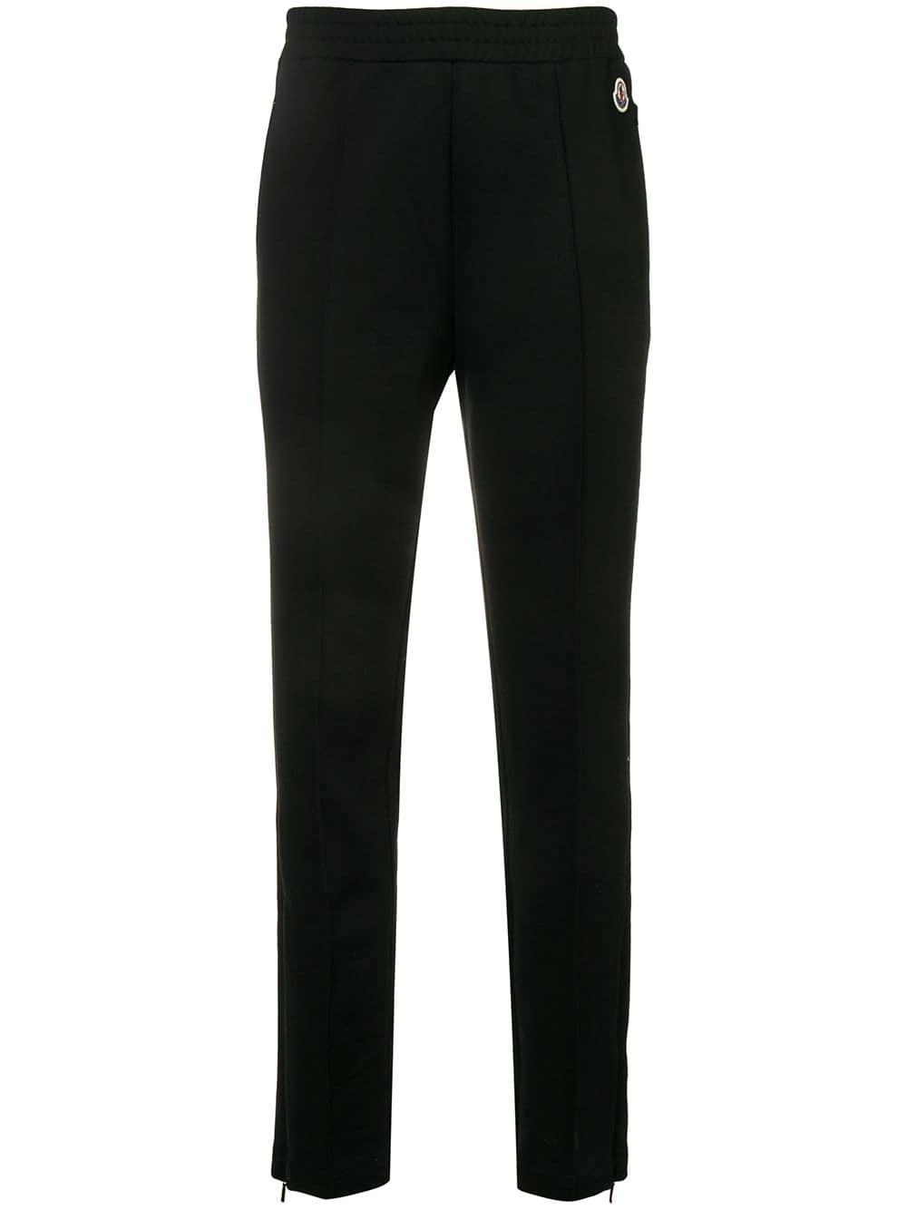 Moncler Cotton Track Trousers in Black - Lyst