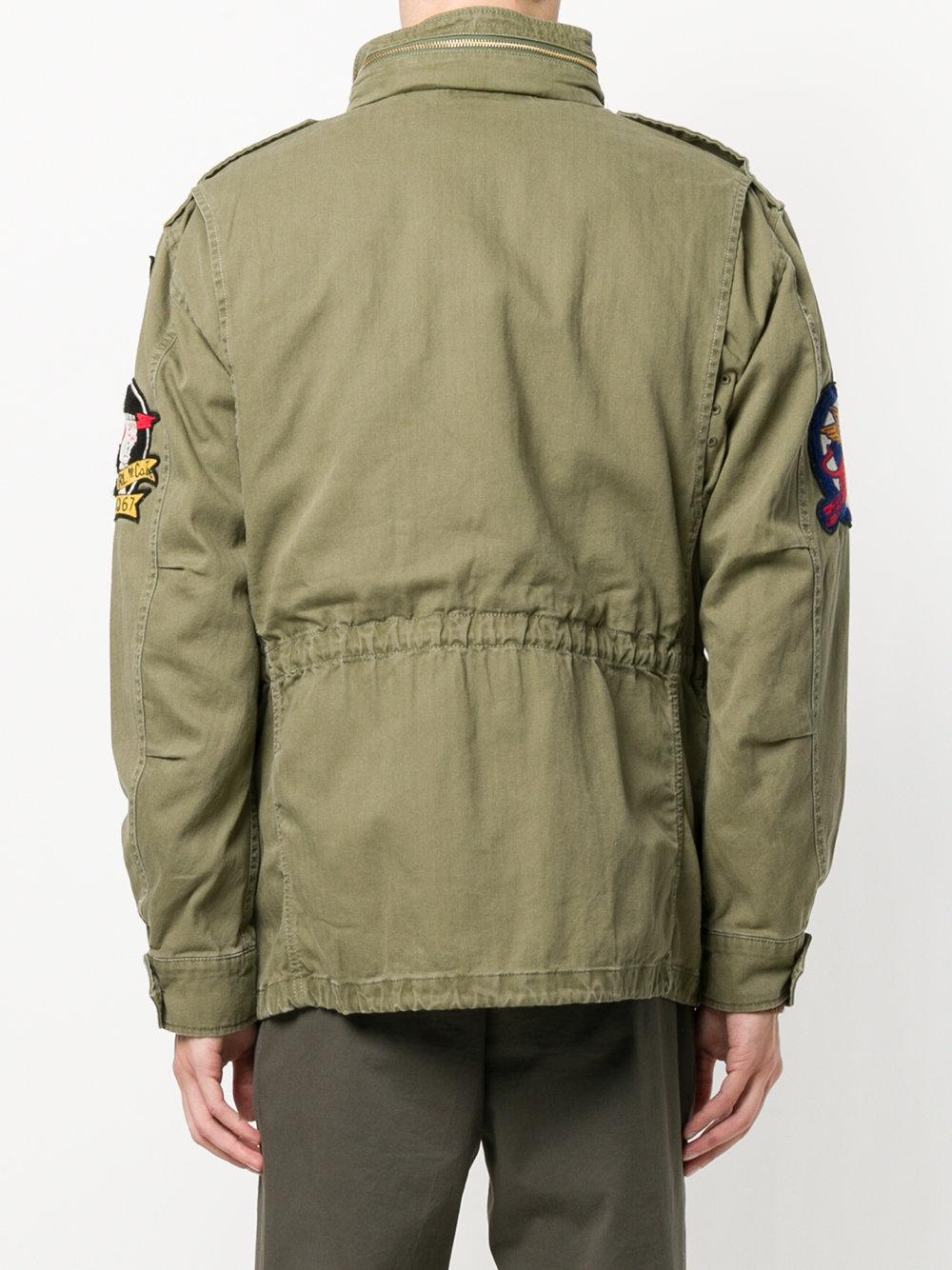 Polo Ralph Lauren Cotton Patch Appliqué Military Jacket in Green for ...