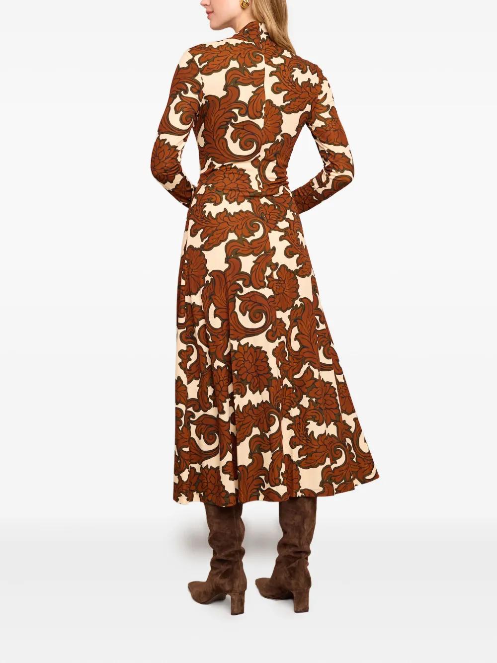 cara cara brown dress Cara | Brown Matte Satin High-Neck Maxi Dress