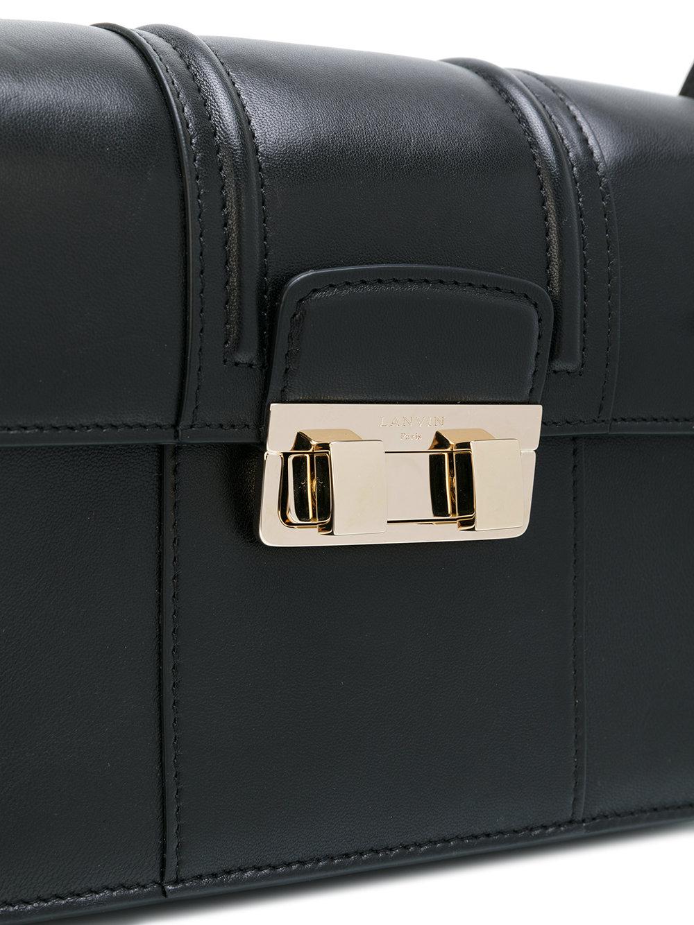 Lanvin Leather Small Jiji Bag in Black Lyst