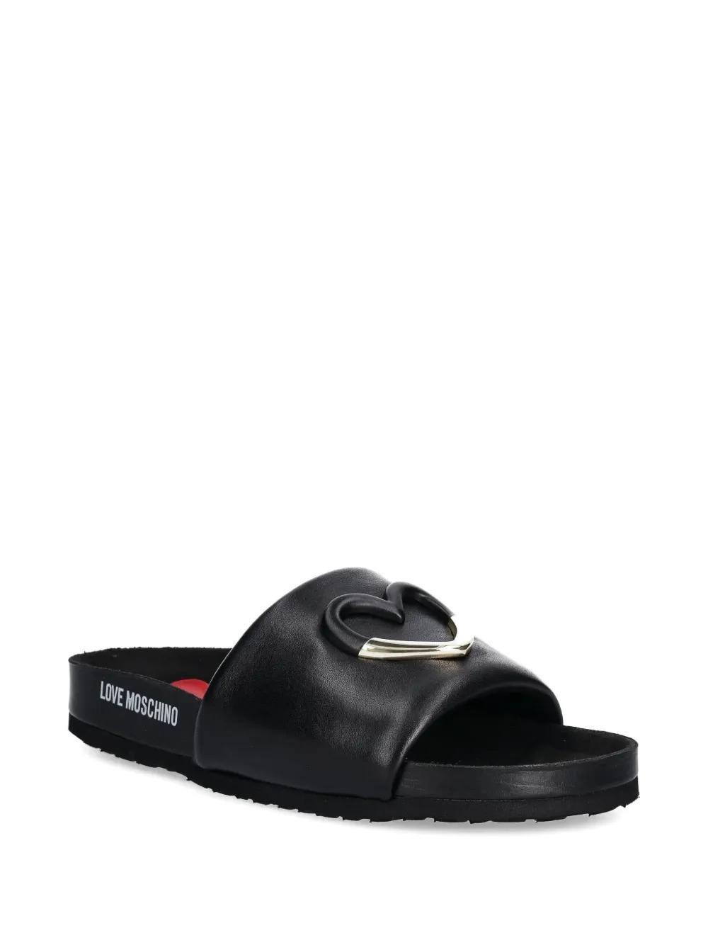 Love Moschino◆レザー ロゴ アンクルストラップ付 サンダル Moschino JP | サンダル Love Moschino