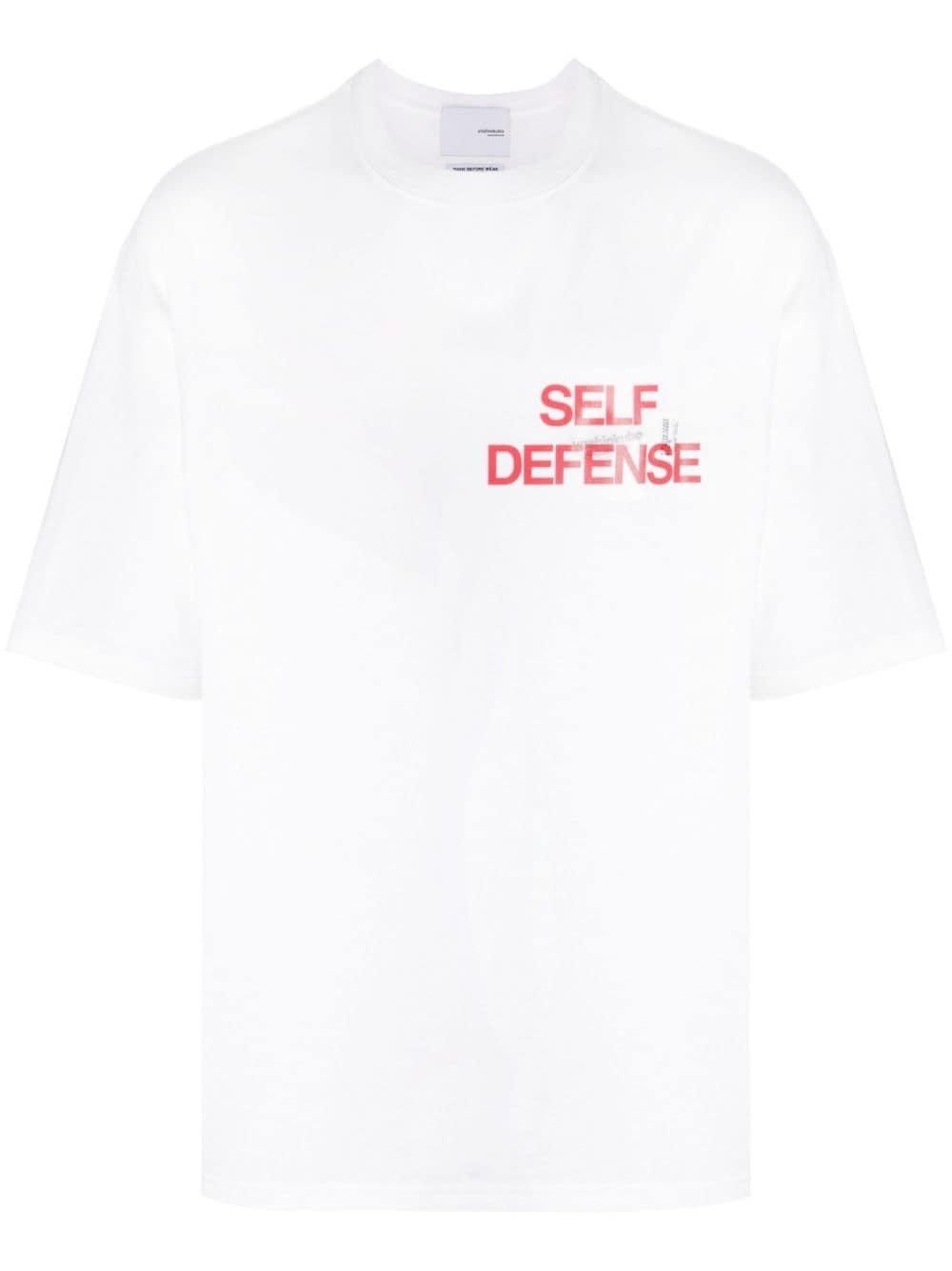 Yoshio Kubo Slogan-print Cotton T-shirt in White for Men | Lyst