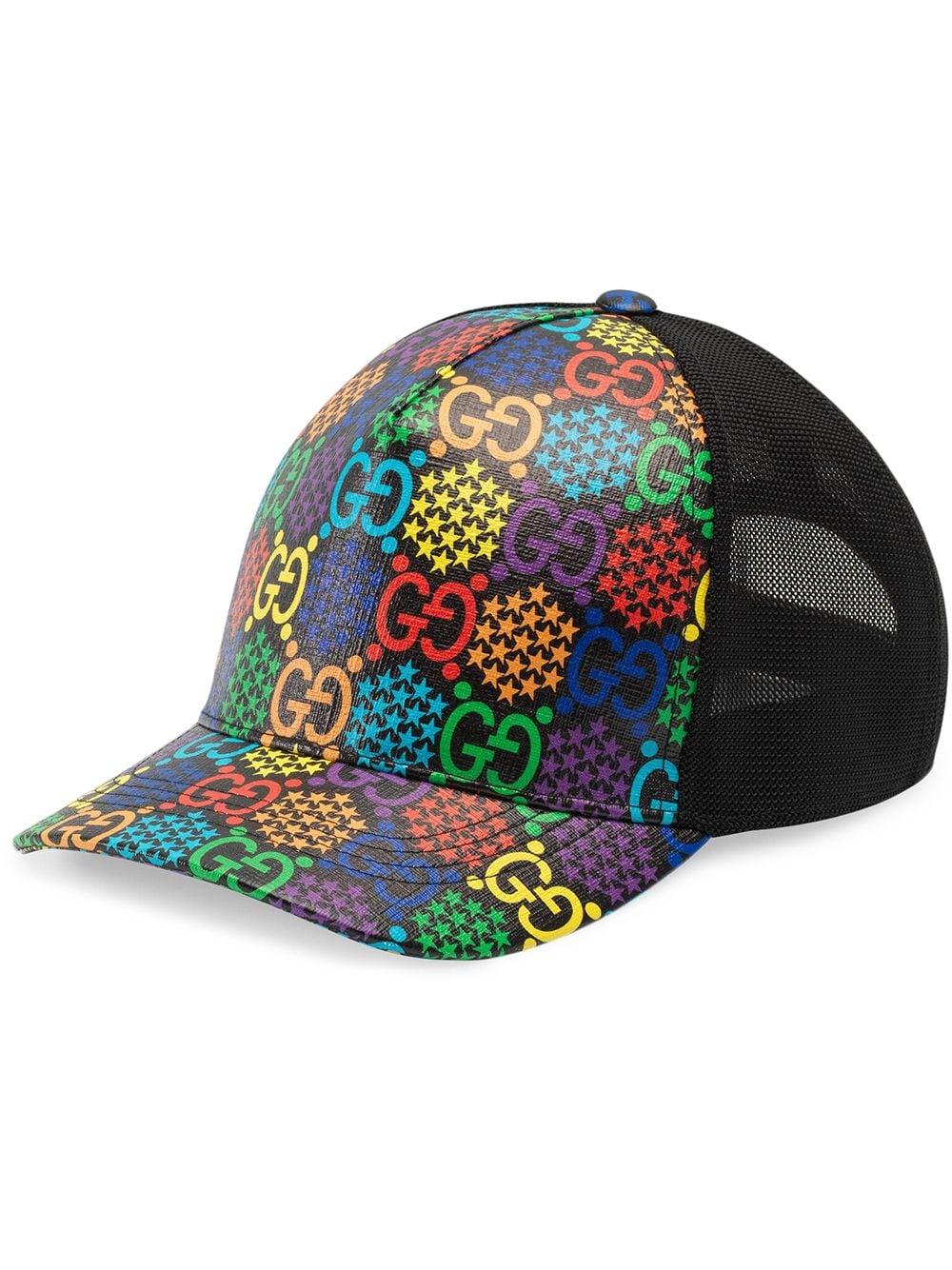 Gucci GG Psychedelic Baseball Hat in Black for Men | Lyst