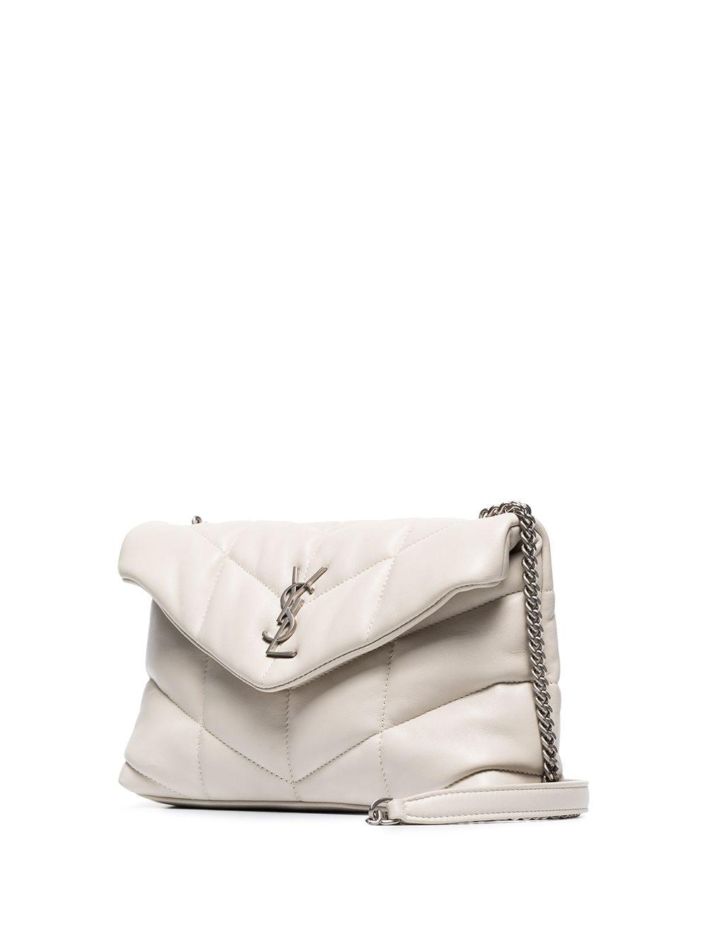small lou leather puffer bolsa