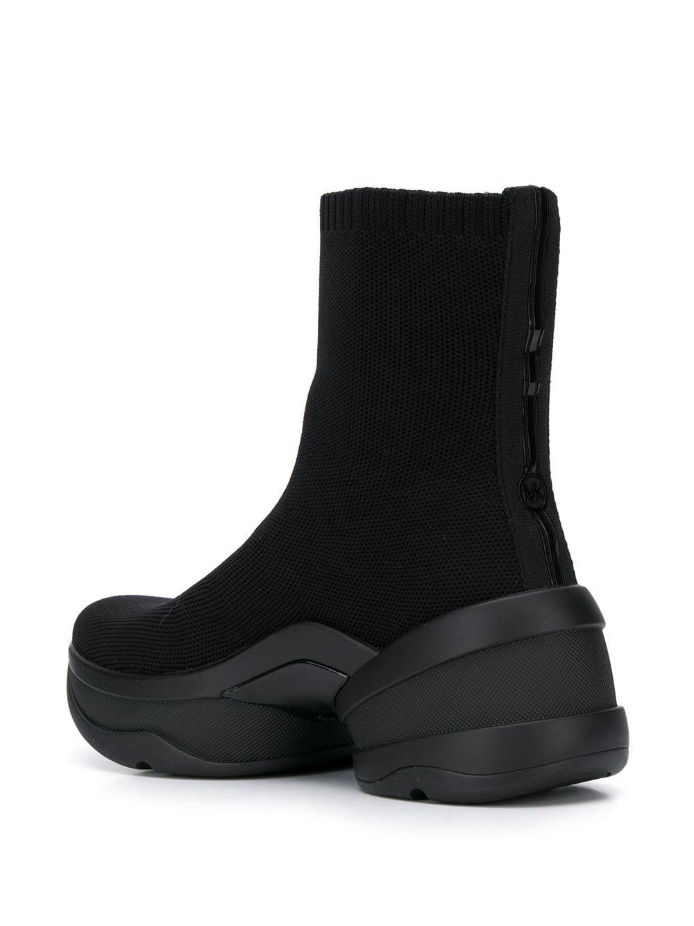 MICHAEL Michael Kors Rubber Olympia Stretch Knit Sock Sneakers in Black ...