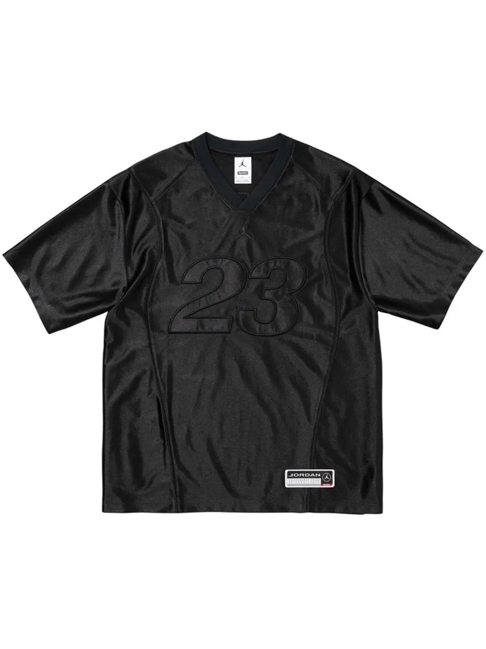 Supreme X Jordan Warm Up Jersey in Black for Men | Lyst