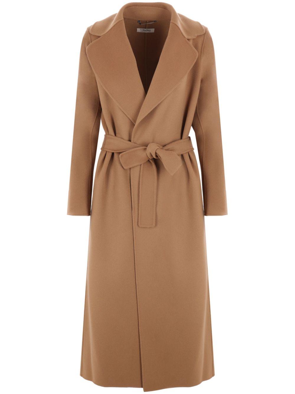 Max Mara レディース ブラウン Poldo ラップコート コート