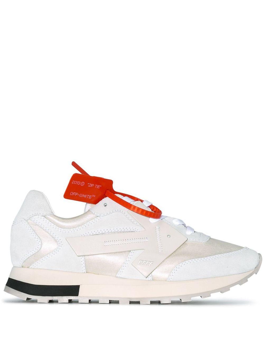 Off-White c/o Virgil Abloh White Hg Runner Leather And Suede Low-top ...