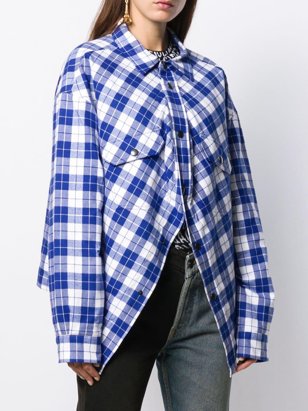 balenciaga flannel shirt