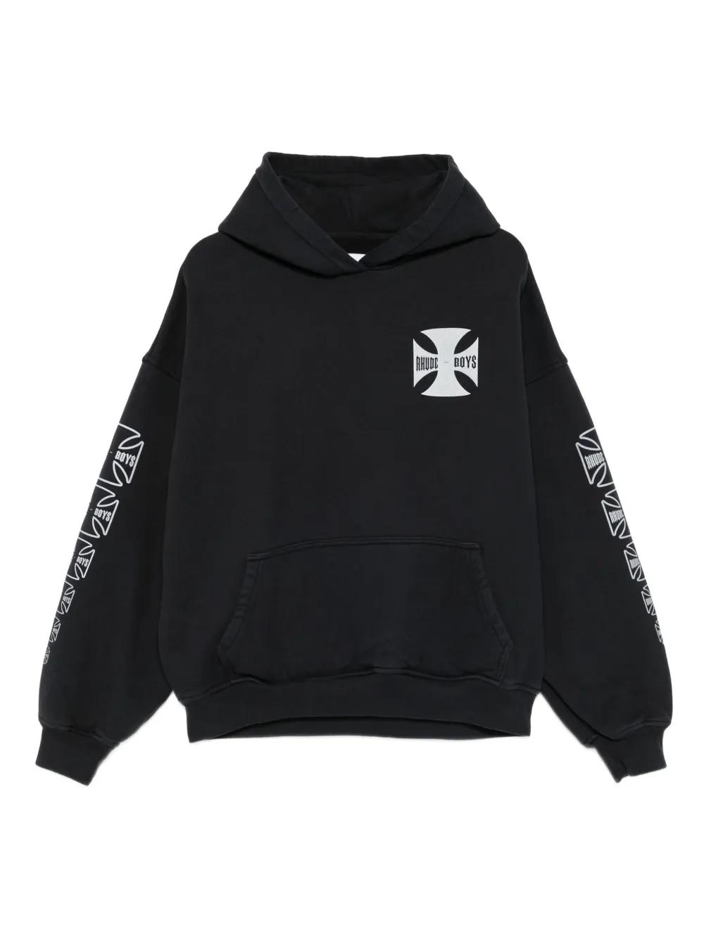 RHUDE クロス ロゴ プリント コットン パーカー 人気 メンズ Rhude パーカー | オンラインセールは最大58%オフ | Lyst