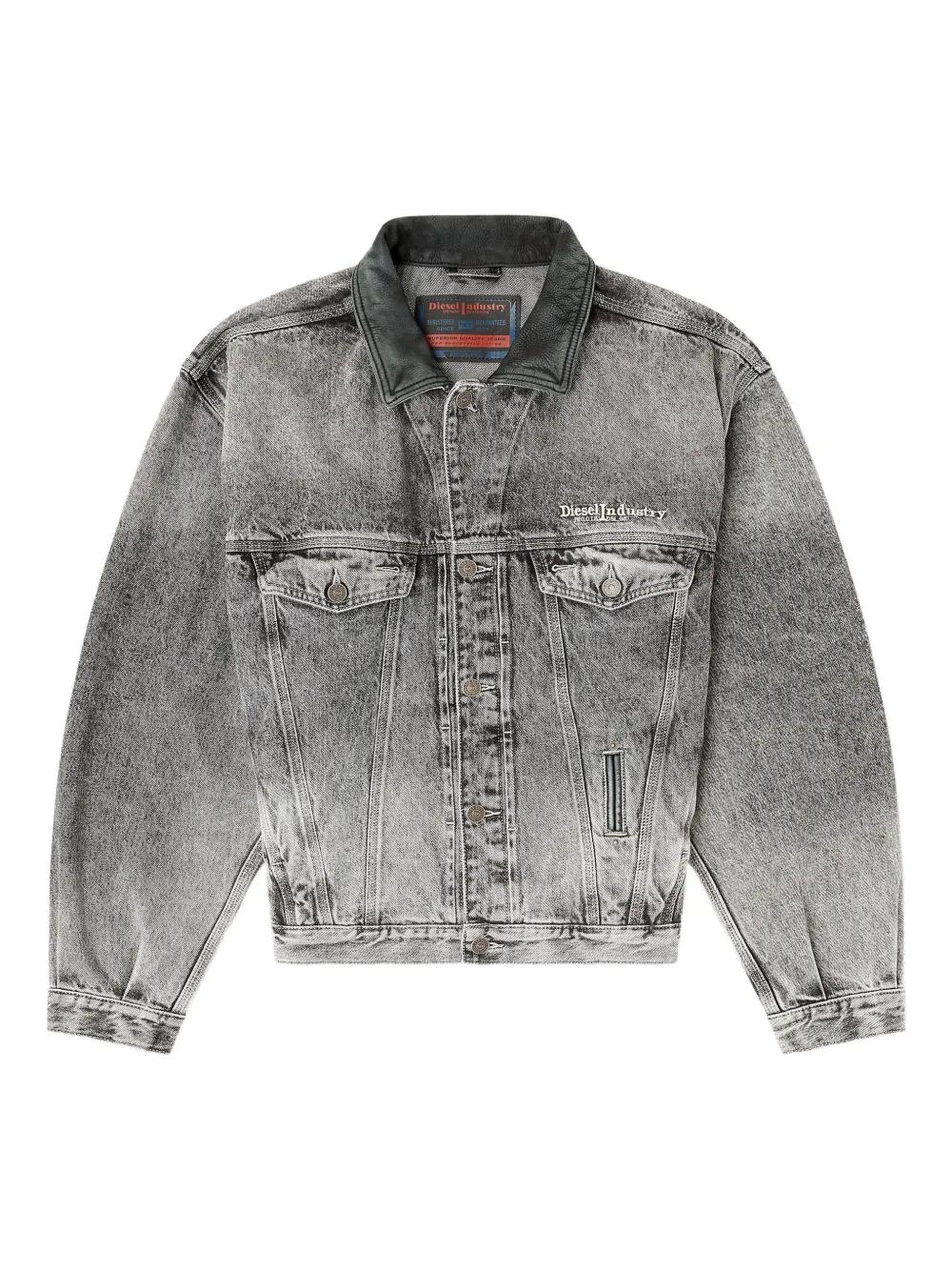 DIESEL グレー デニムジャケット DIESEL D-Denver デニムジャケット グレー | Lyst