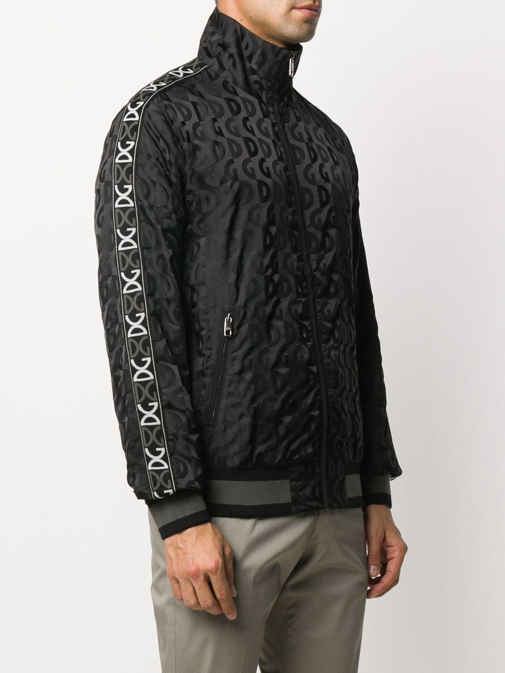Dolce & Gabbana Jacquard Logo-tape Track Jacket in Black for Men - Lyst