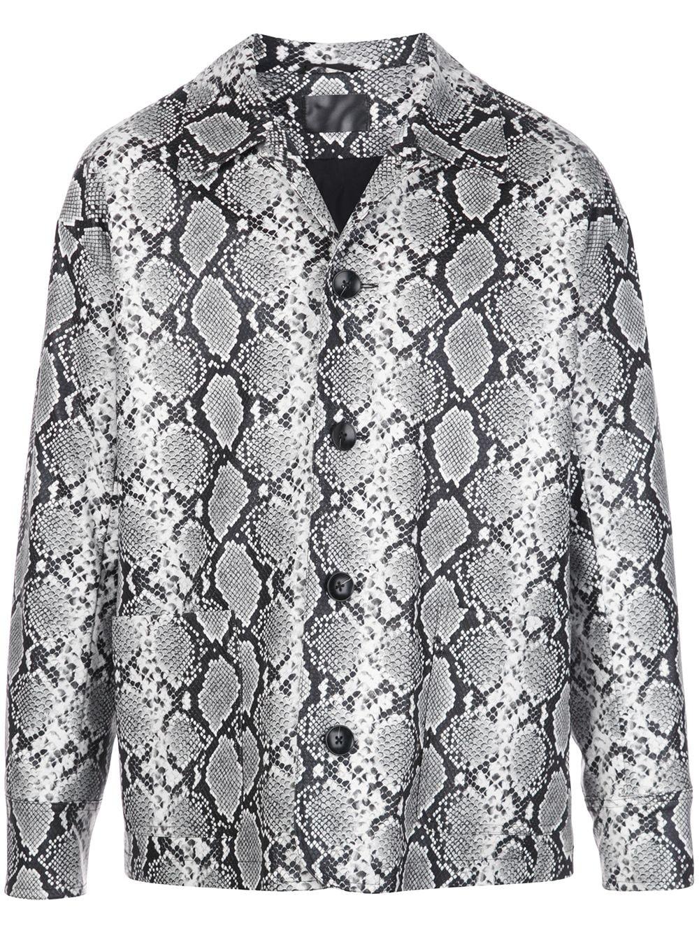 grey snakeskin jacket