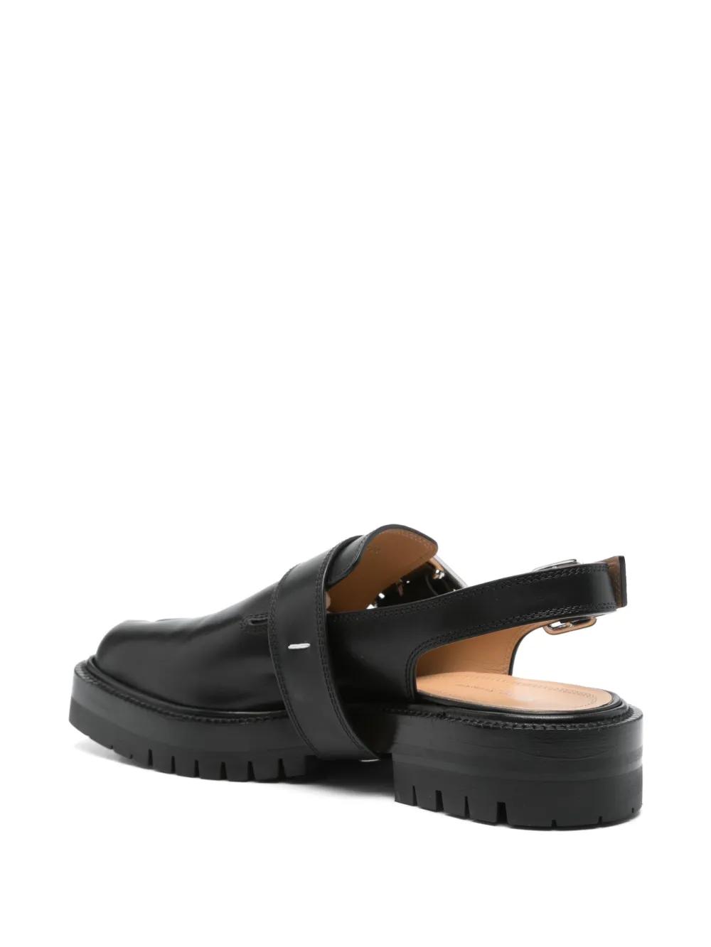 サンダル MAISON MARGIELA Men Sandals S57WP0101 P3292 H8396 Black Maison Margiela Tabi County Sandals S57WP0103.P3292-H8396