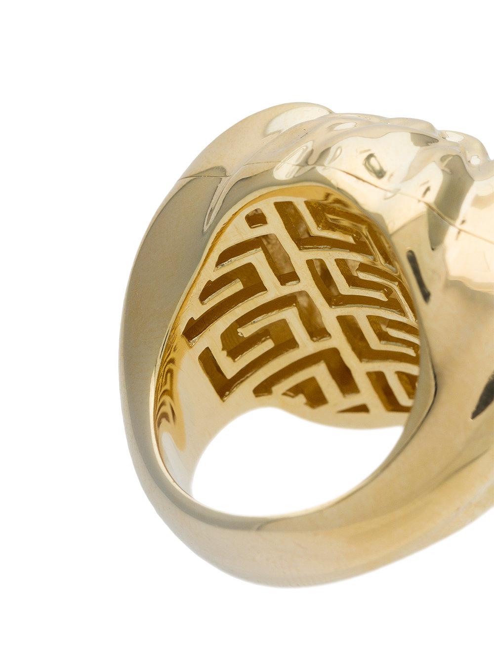 versace medusa ring men's