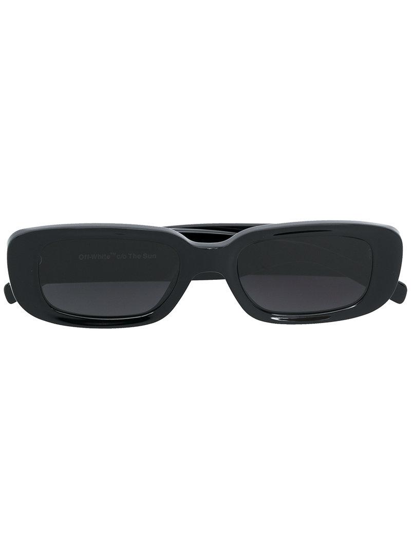 Off-White c/o Virgil Abloh Rectangular Sunglasses in Black for Men | Lyst