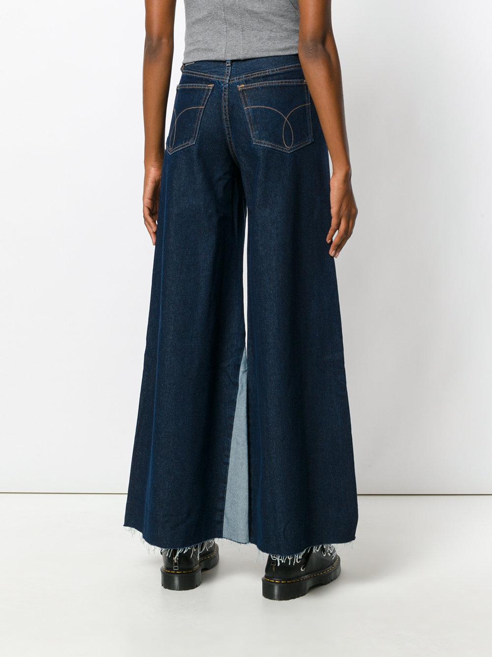 Calvin Klein Denim Extra Wide Leg Jeans in Blue - Lyst