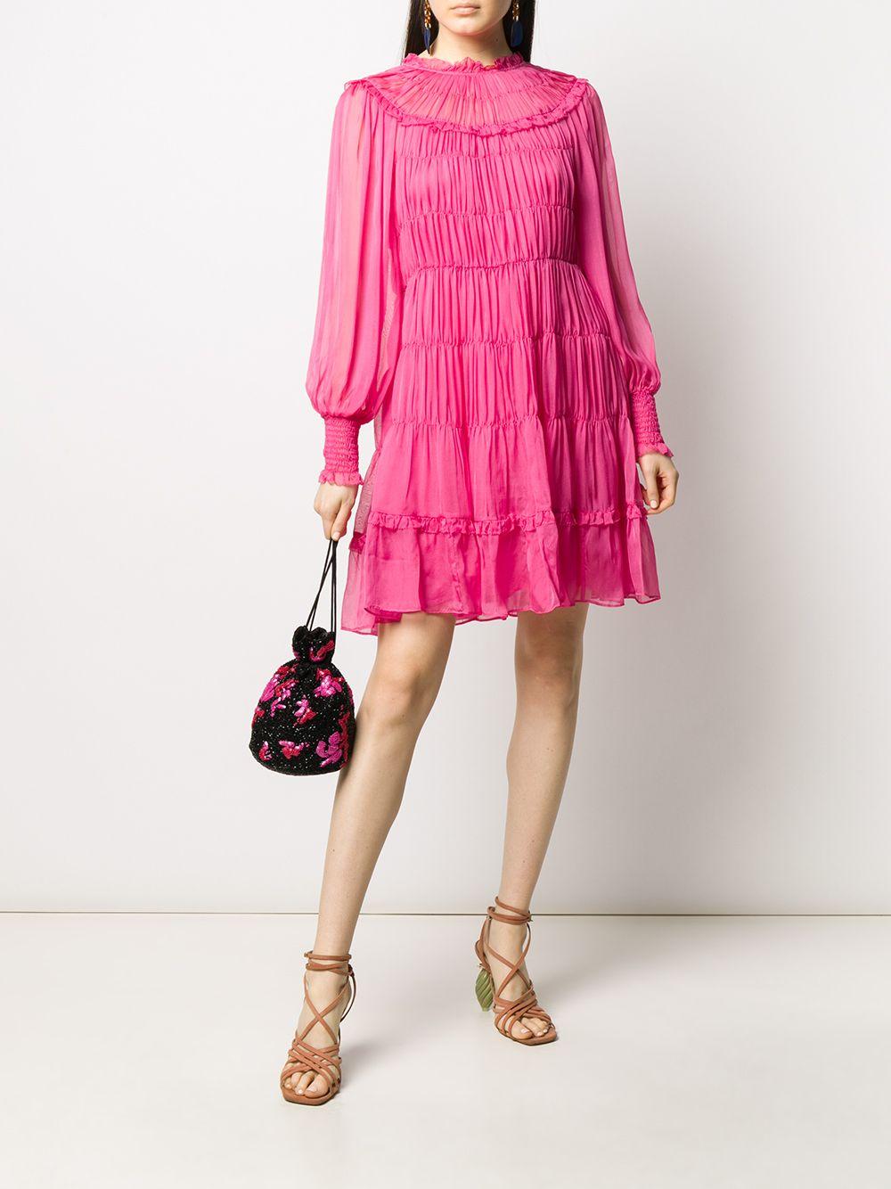 Ulla Johnson Silk Emmeline Gathered Flared Dress in Rose (Pink) - Save 43% - Lyst