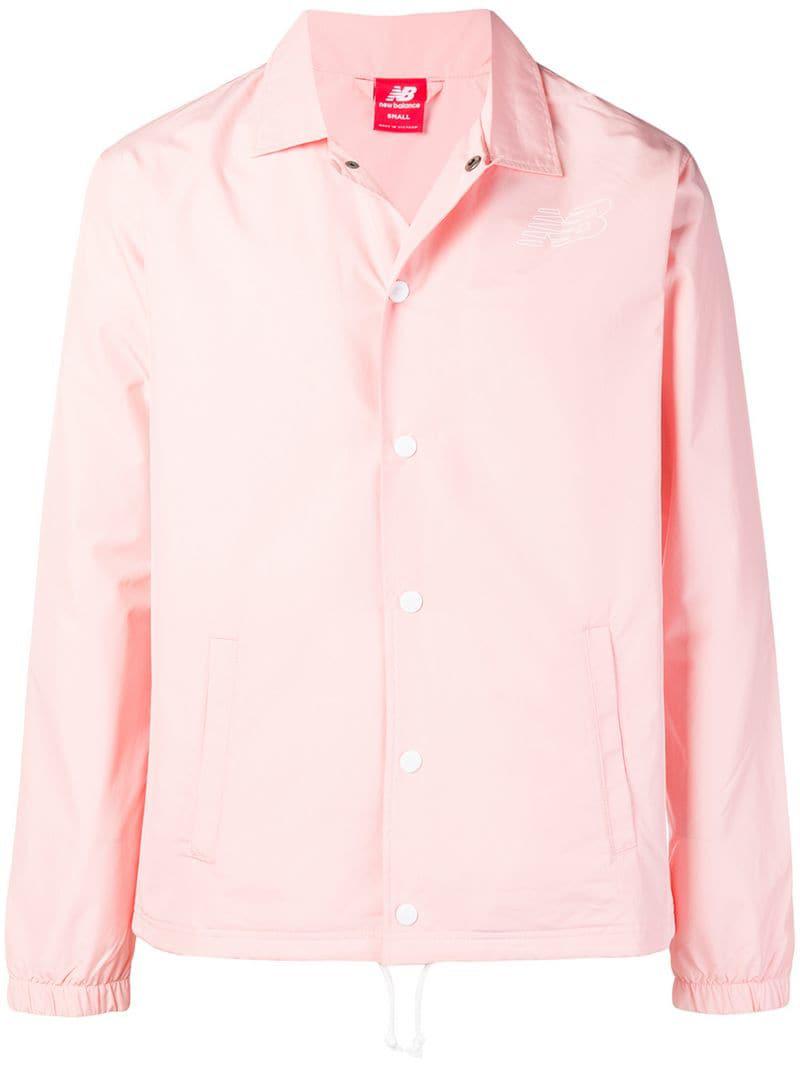 New Balance Synthetic Classic Coaches Jacket in Pink for Men | Lyst