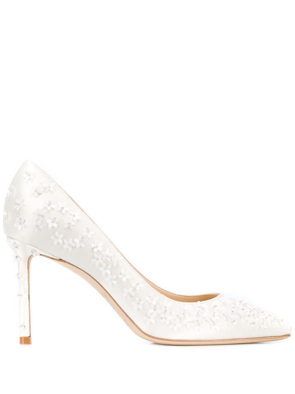 Romy 85mm Floral-embellished Pumps 