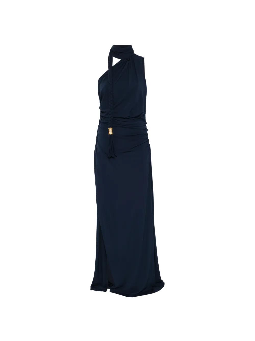 jonathan simkhai asymmetric dress JONATHAN SIMKHAI ASYMMETRIC LACE TRIMMED SATIN MIDI DRESS US 2 UK 6